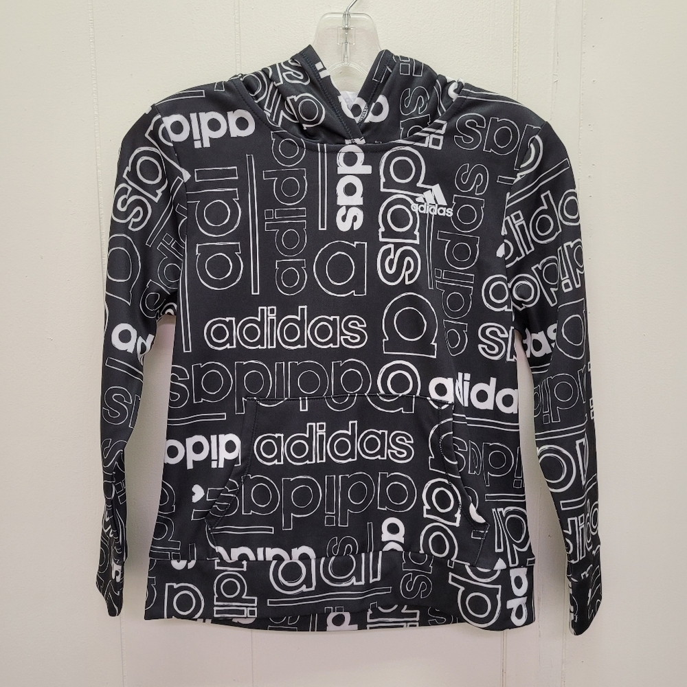 Adidas Girls Long Sleeve Pullover Hoodie